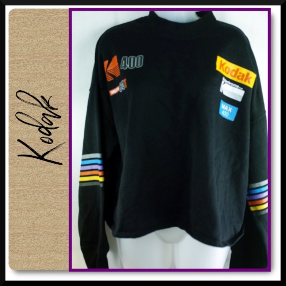 KODAK Cropped Mock-Neck Sweater